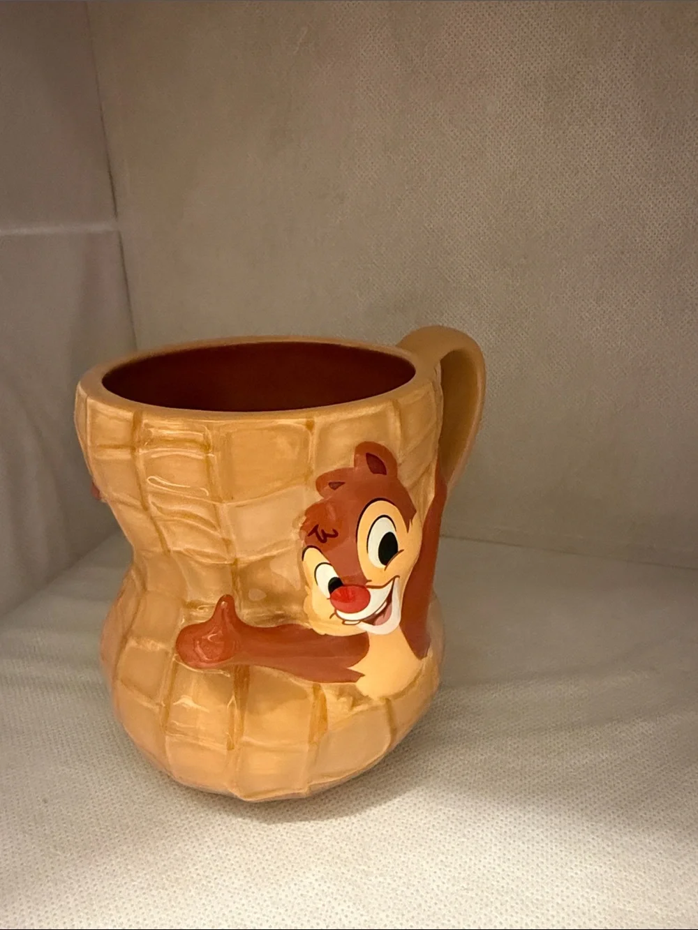 Disney Chip 'n' Dale Waffle Mug in Tan and Brown